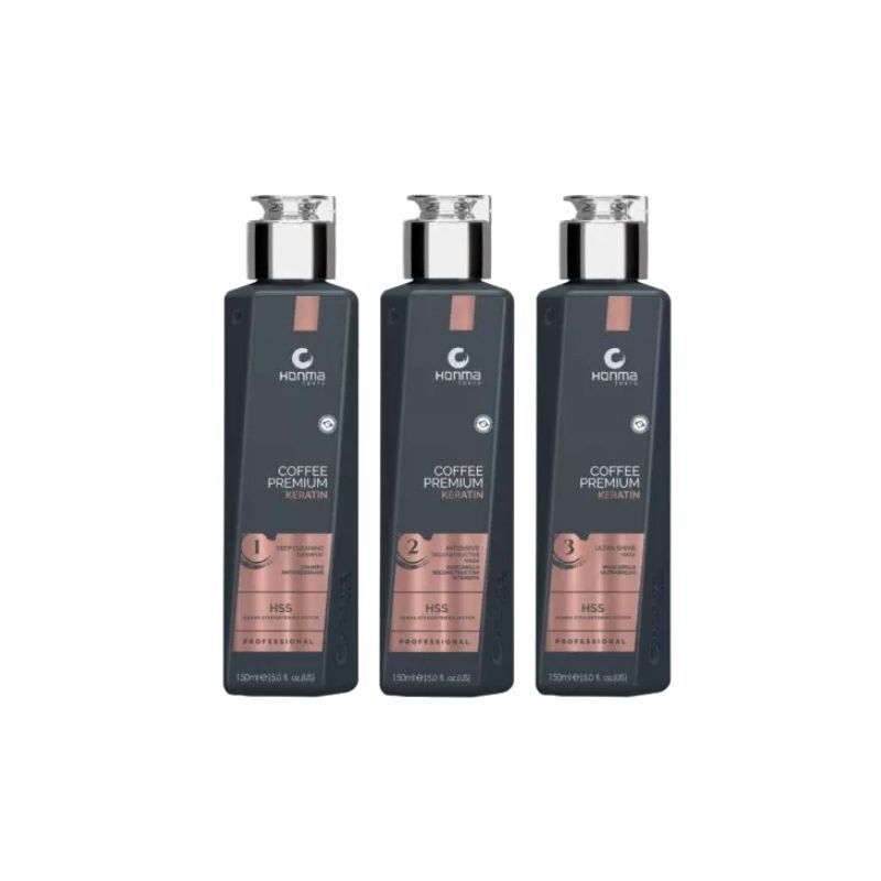 Coffee Premium Alisado Queratina Honma Tokyo Kit 3 x 150ml thumbnail